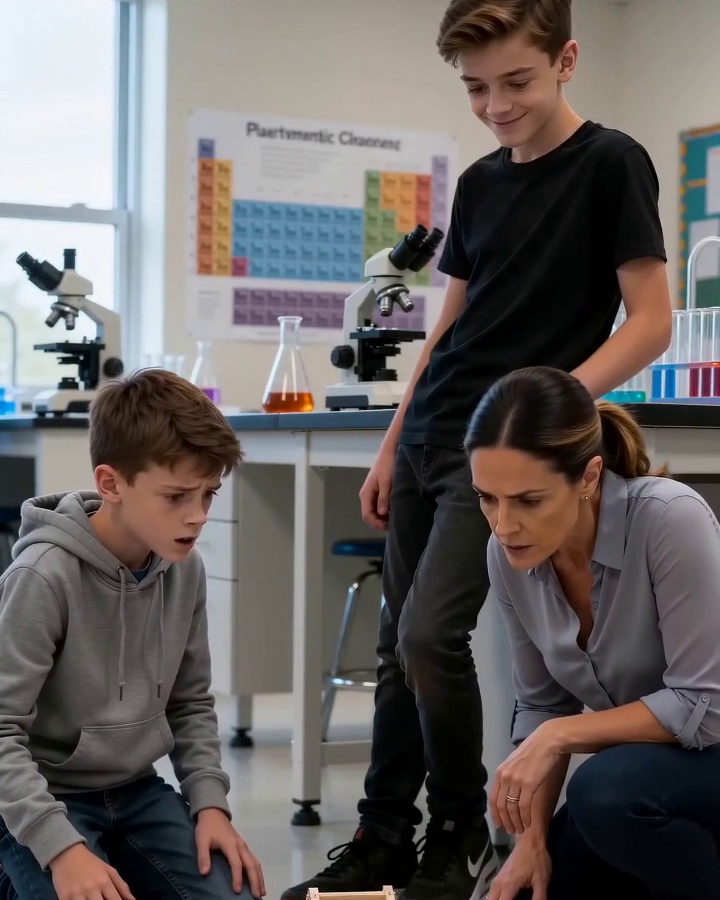 Noah’s Science Project Was Smashed Before Class — Then the Security Camera Showed Who Entered the Lab