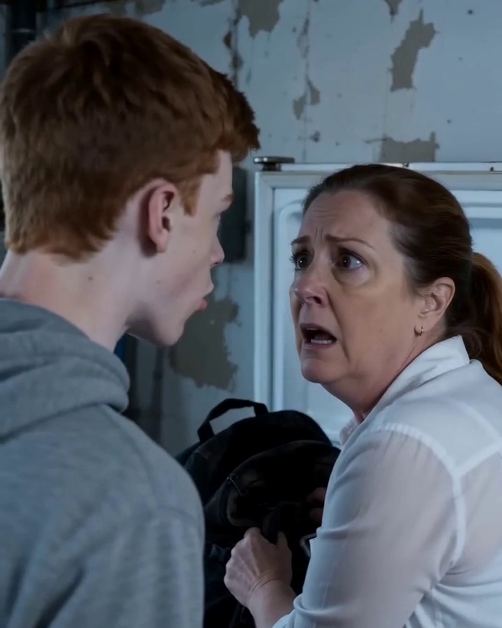 Ethan Found a Frozen Backpack Hidden in the Garage — Then His Mother Saw the Name on the Travel Card